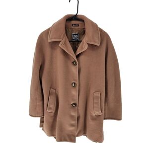 Cinzia Rocca Vintage Women's Wool Cashmere Blend Button Front Coat - 10